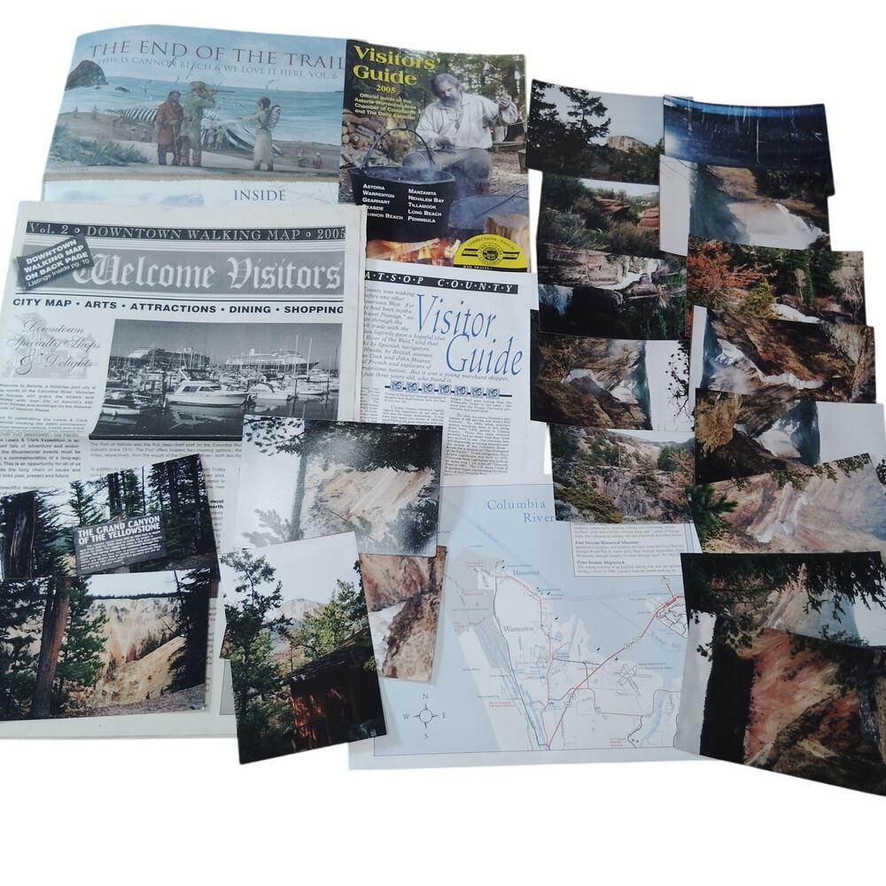 Astoria, Oregon 2006 Travel Ephemera Lot - Visitor Guides, Map, Postcards